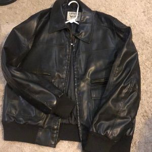 leather jacket mens levis